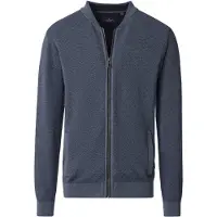 Casamoda Strickjacke Zip Structure Dunkelblau
