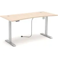 Innostyle Höhenverstellbarer Schreibtisch SANTORIN Riva Eiche - 160 x 77 cm