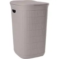 Stefanplast Domus Wäschekorb, 50 l, graubeige