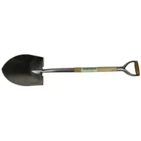 Jardinion Schaufel 105cm mit Schaufelblatt 30cm x 21,5cm Edelstahl und Esche