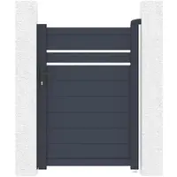 Casanoov Gartentür Cimone 100x140cm Aluminium Grau