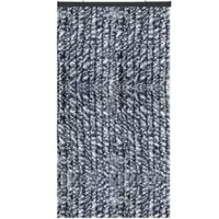 Bestlivings Flauschvorhang Sondergröße - Breite: 140cm - Länge: 250cm, Blau Meliert
