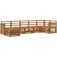 vidaXL Outdoor-Sofagarnitur 6 stk. Natur Massivholz Akazie