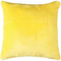 Bestlivings Dekokissen Kuschel Kissenbezug mit Reißverschluss 60 x 60 cm Gelb