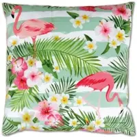 Bestlivings Kissenhülle 2er Pack Fotodruck 40 x 40 cm Flamingos