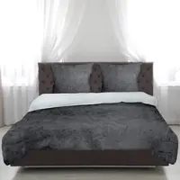 Bestlivings Bettwäsche Cashmere Touch - 80x80+155x220 cm - Silber / Anthrazit