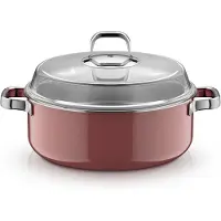 WMF Fusiontec Mineral Pro, Schmortopf mit Deckel, 28 cm, Rose Quartz 3201114151 4000530760470
