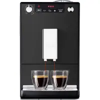 Melitta E 950-222 Caffeo SOLO Black Vollautomatische Espressomaschine, Integriertes Mahlwerk, Wasserfilter