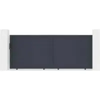 Casanoov Schiebetor Aus Aluminium Eiger 350x140cm Grau