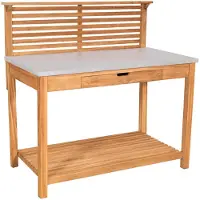 Mr. Deko Pflanztisch Hampton Teak mit Schublade