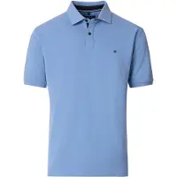 Casamoda Poloshirt Stretch Blau
