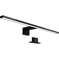 B.K.Licht Spiegelleuchte - 8W, 780lm, LED, 2 in 1 Montage, 60cm, neutralweiß, schwarz
