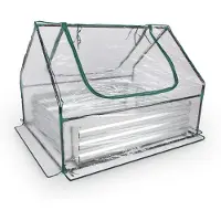 Bestlivings Hochbeet mit Gewächshaus 95x125x93 cm, 2in1 Beet mit Belüftungsfenstern, Metall, 324 Liter