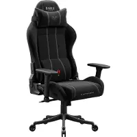 Diablo Chairs X-One 2.0 Gaming Stuhl aus Stoff, ergonomischer Bürostuhl, Drehstuhl schwarz Small