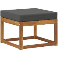 vidaXL Outdoor-Fußhocker Massivholz Akazie Natur