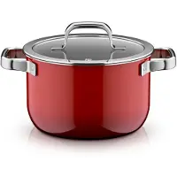 WMF Fusiontec Mineral Pro, Kochtopf mit Deckel, 20 cm, Passion Red 3201114099 4000530759948