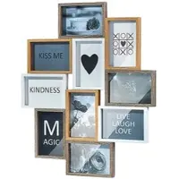Kobolo Bilderrahmen Collage HEART in Braun | Gr.: onesize