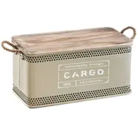 Kobolo Aufbewahrungsbox Wäschebehälter Box LOFT Eckig 64x32x31 cm