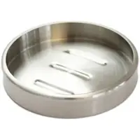 Bagnoxx Seifenschale für Feste Seife 11cm x 2cm Edelstahl Silber