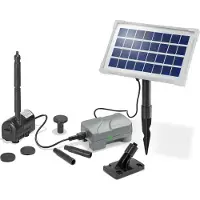Esotec Solar Teichpumpen-Set RIMINI-PLUS 3,5/175 mit Akku Solarbrunnen 101709