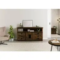 MASSIVMOEBEL24.DE Sideboard Mango 180x45x90 braun lackiert RAILWAY #467