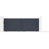 Casanoov Schiebetor Aus Aluminium Eiger 400x140cm Grau
