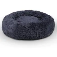 Bestlivings Haustierbett Fluffy Ø70cm Anthrazit Hundekissen Öko-Tex Hundebett Katzenbett