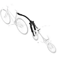Peruzzo Bike Peruzzo Trail Angel Tandemstange in Schwarz, Anhängerkupplung bis 45 kg für Kinderfahrrad am Erwachsenenrad bei Radtouren