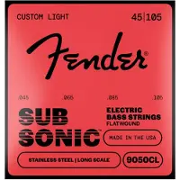 Fender SubSonic 9050CL Basssaiten Flatwound Edelstahl Long Mensur Saitenstärke .045-.105 (4)