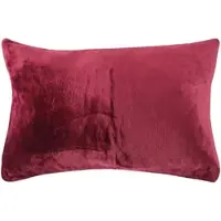 Bestlivings Dekokissen Kuschel Kissenbezug mit Reißverschluss 40 x 60 cm Aubergine