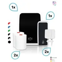 Blanc HYGIENIC KOMPLETT-SET Waschraum SENSOR: Handtuchrollenspender SENSOR + 2 TAD Handtuchrollen + Schaumseifenspender SENSOR + 2 Kartuschen