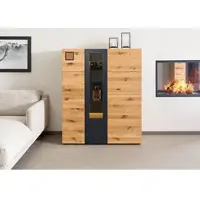 MASSIVMOEBEL24.DE Highboard Wildeiche 116x43,5x143 natur geölt/lackiert KITZBÜHEL #107