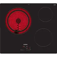 Siemens iQ300 ET61RBKB8E, Schwarz, Integriert, 59.2 cm, Keramik, Glaskeramik, 3 Zone(n)