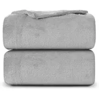 Bestlivings Kuscheldecke Mikrofaser Flausch 220x240cm - Silbergrau