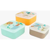 Miniland Snackbox 3er-Pack, Jungle