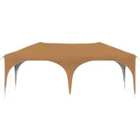 vidaXL Pop-up Partyzelt 575 x 288 x 245 cm Beige Oxford-Stoff