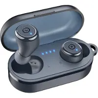TOZO Bluetooth Kopfhörer, 55 Stdn. Spielzeit mit Kabelloser Ladebox, App Customize 16 EQ, Ergonomisches Design IPX8 Wasserdicht