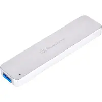 Silverstone MS09, SSD-Gehäuse, M.2, Serial ATA III, 10 Gbit/s, USB Anschluss, Silber
