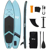 Brixy SUP Board – Aufblasbares Paddle Board – Komplettset – 285 cm – Max. 150 kg – Mintgrün