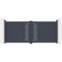 Casanoov Drehtor Arlberg 300x120cm Aluminium Grau & Bunker B500 Motorisierung