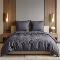 TRAUMSCHLAF Uni Mako-Satin Bettwäsche 240x220 cm + 2x 80x80 cm | weiss - weiß