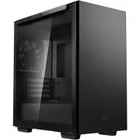 DeepCool MACUBE 110, Midi Tower, PC, Schwarz, micro ATX, Mini-ITX, Acrylnitril-Butadien-Styrol (ABS), SPCC, Gehärtetes Glas, Gaming