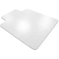 Floortex Bodenschutzmatte Valuemat, rechteckig mit Lippe, für Teppichböden, Stärke 2 mm, L 1200 x B 900 mm, Vinyl, transparent