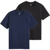 Levi's T-Shirt "T-Shirt Icon Tee 2er Pack", Herren, Gr. M, bunt (schwarz, blau), Obermaterial: 100% Baumwolle CO., Shirts T-Shirt