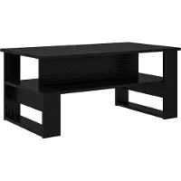 vidaXL Couchtisch Schwarz Eichen-Optik 90 x 50 x 40 cm Holzwerkstoff