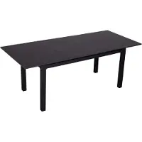 Mr. Deko Ausziehtisch Tarifa 160/210 x 90 cm dark grey Aluminium