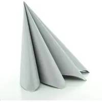 Sovie HORECA Serviette Silber aus Linclass Airlaid 40 x 40 cm, 50 Stück