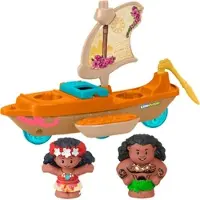 Fisher-Price Little People Disney Princess Vaiana und Mauis Kanu Spielzeugset für Kleinkinder