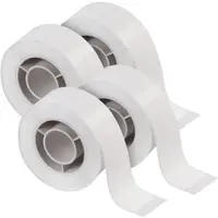 Callstel 4er-Set selbstklebende Etiketten-Rollen, 15 x 30 mm, Ø je 40 mm, weiß