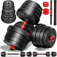 RE:SPORT Hantelset 30 kg Kurzhanteln Langhantel Set Hantel Hantelscheiben